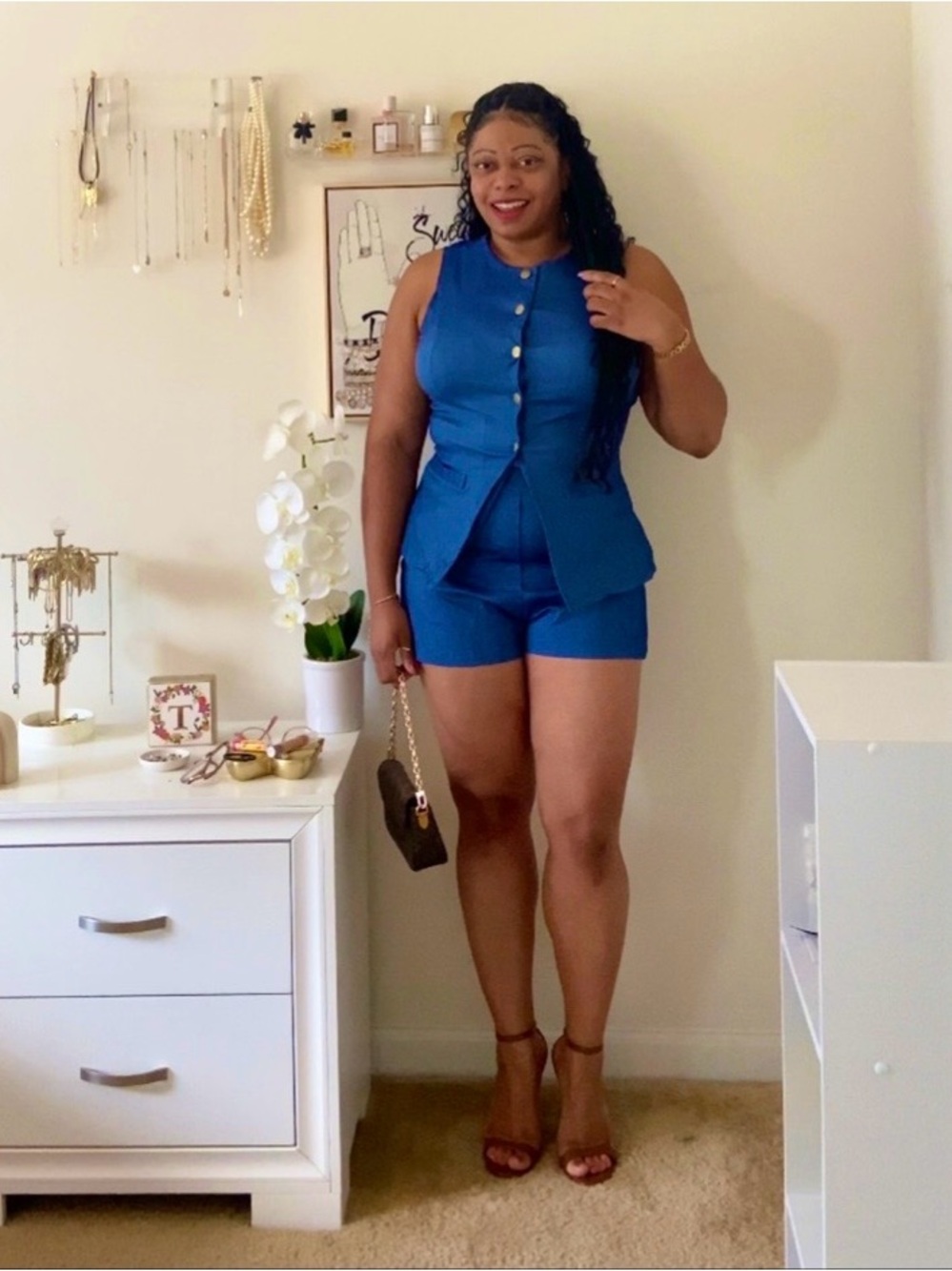 Shein Denim vest and short set - fits like a large